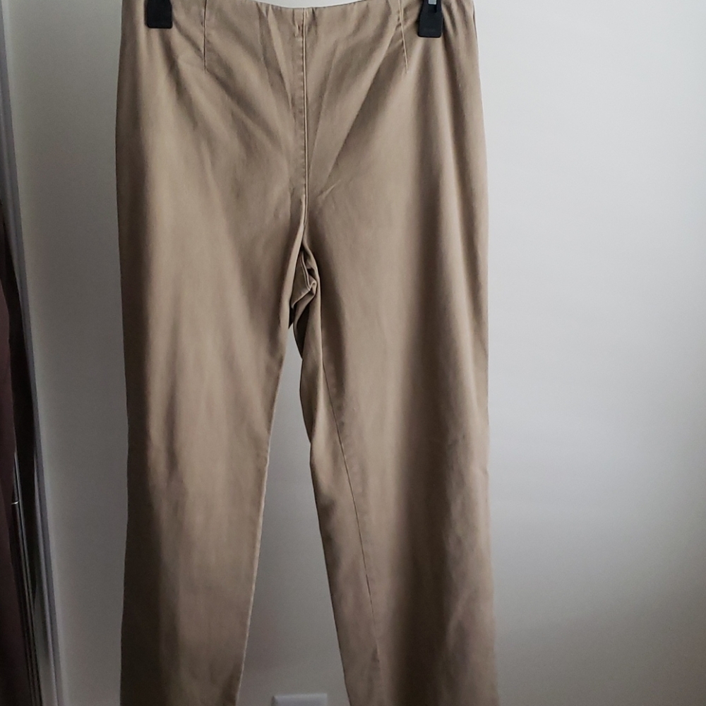 Khaki pants, side zip